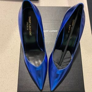 Saint Laurent Kiki Mirror Pointed Pumps